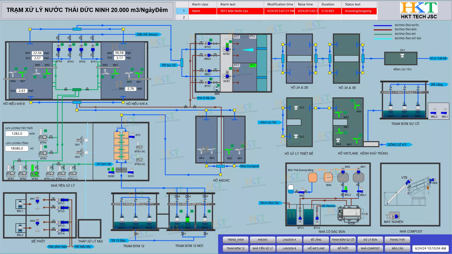 Dự án hệ thống xử lý nước thải thành phố Đồng Hới