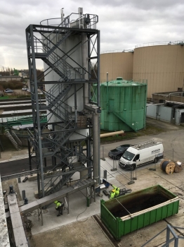 Vít tải rác chuyển động dọc